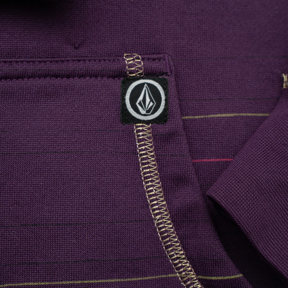 Y2k 2000s Womens Purple‎ Volcom Snowboarding Hoodie Gold Hardware Womens Med - Picture 5 of 10